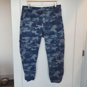 Sundance blue camo cargo pants